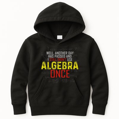 Hate Algebra Math Humor Funny Math Class Student Outfit Kids Hoodie
