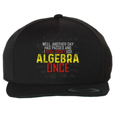 Hate Algebra Math Humor Funny Math Class Student Outfit Wool Snapback Cap