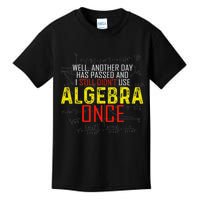 Hate Algebra Math Humor Funny Math Class Student Outfit Kids T-Shirt
