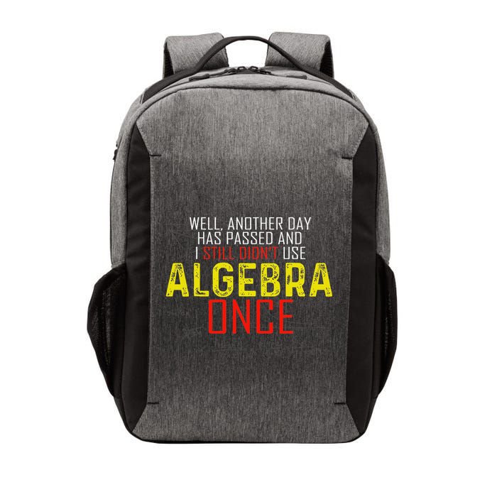 Hate Algebra Math Humor Funny Math Class Student Outfit Vector Backpack