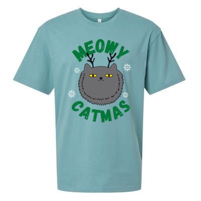 Have A Meowy Catmas Gift Sueded Cloud Jersey T-Shirt