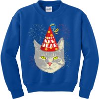 Have A Meowy New Year Cat Happy New Year Celebration Kitten Meaningful Gift Kids Sweatshirt