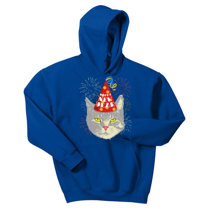 Have A Meowy New Year Cat Happy New Year Celebration Kitten Meaningful Gift Kids Hoodie