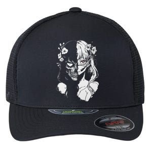 Horror Anime Manga Harajuku Gothic Grunge Aesthetic Flexfit Unipanel Trucker Cap