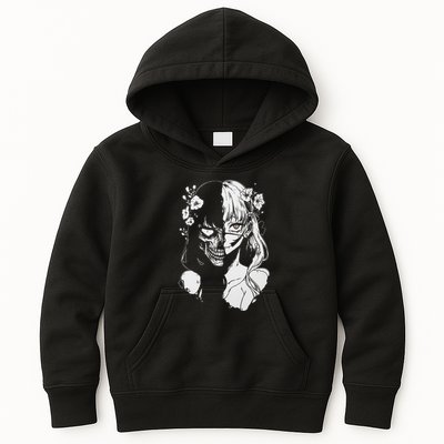 Horror Anime Manga Harajuku Gothic Grunge Aesthetic Kids Hoodie
