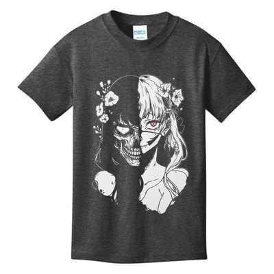 Horror Anime Manga Harajuku Gothic Grunge Aesthetic Kids T-Shirt