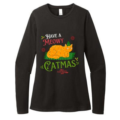 Have A Meowy Catmas Gift Womens CVC Long Sleeve Shirt