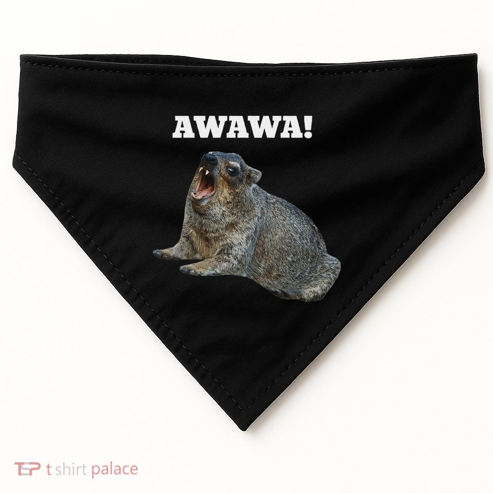 Hyrax Awawa Meme USA-Made Doggie Bandana