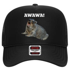 Hyrax Awawa Meme High Crown Mesh Back Trucker Hat