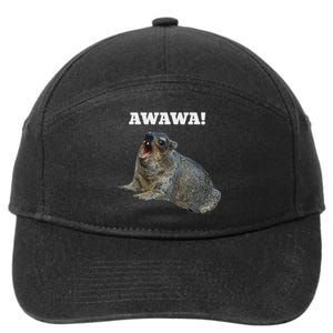 Hyrax Awawa Meme 7-Panel Snapback Hat