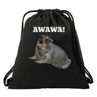 Hyrax Awawa Meme Drawstring Bag