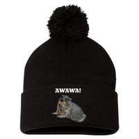 Hyrax Awawa Meme Pom Pom 12in Knit Beanie