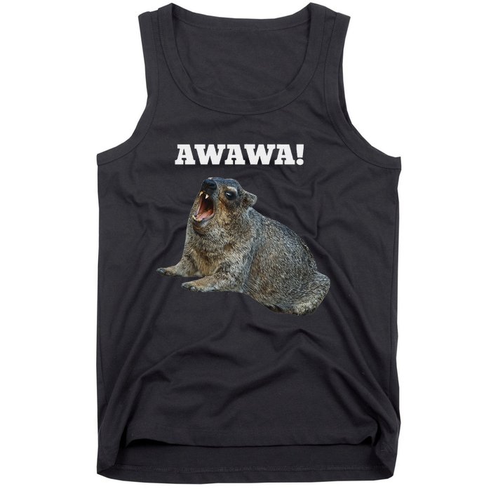 Hyrax Awawa Meme Tank Top