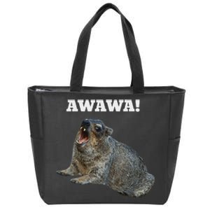 Hyrax Awawa Meme Zip Tote Bag