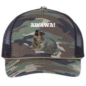 Hyrax Awawa Meme Retro Rope Trucker Hat Cap