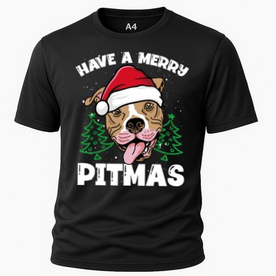Have A Merry Pitmas Dog Owner Pitbull Dog Christmas Day Gift Performance Shirt