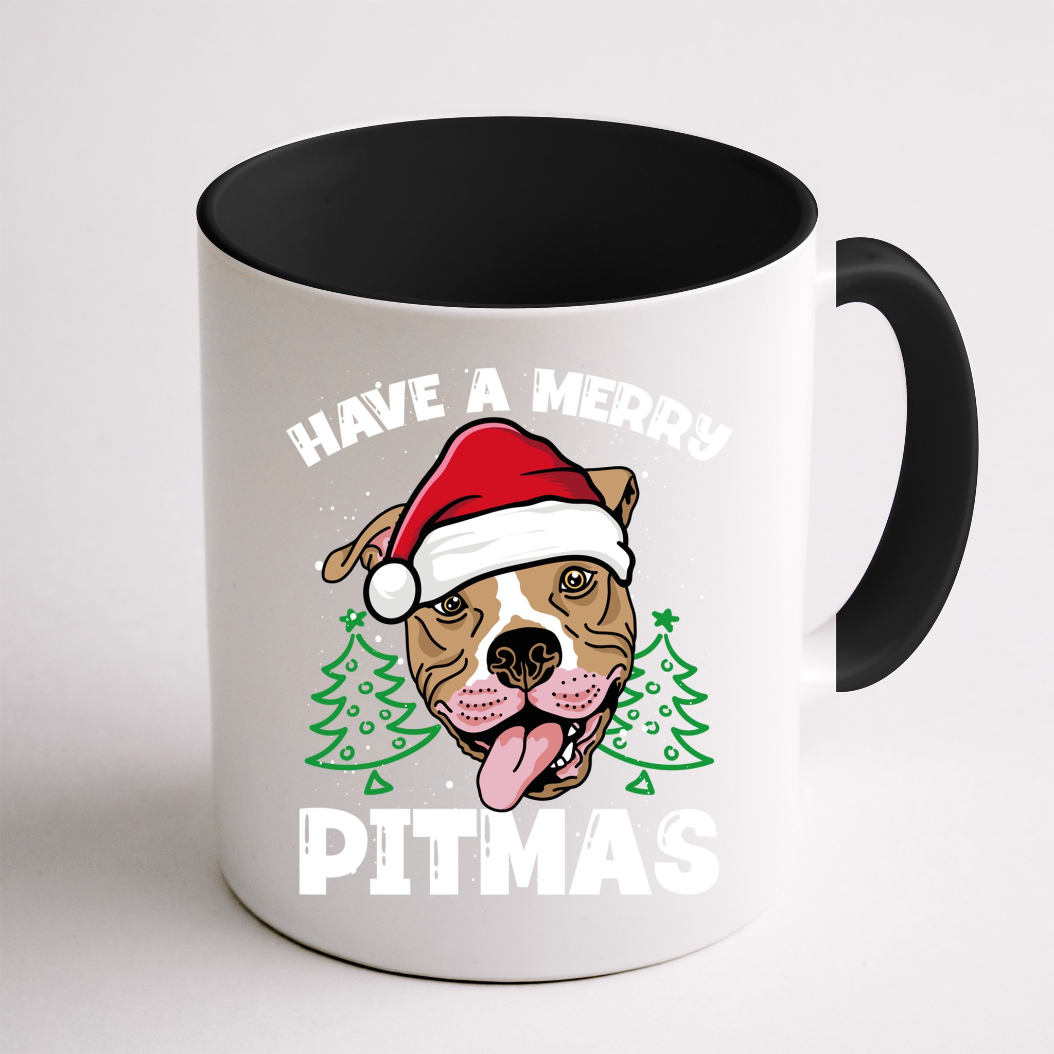 Have A Merry Pitmas Dog Owner Pitbull Dog Christmas Day Gift Mug