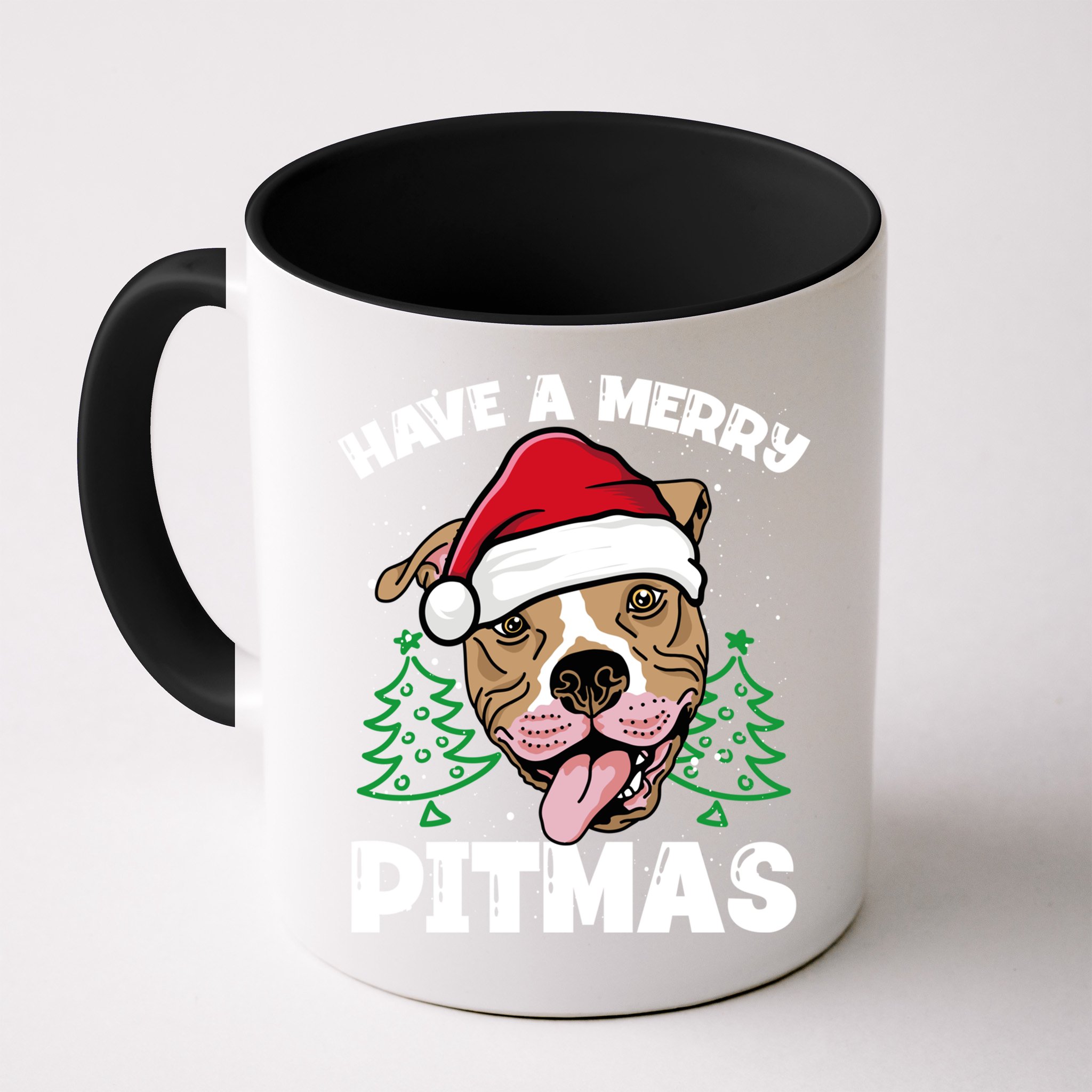 Have A Merry Pitmas Dog Owner Pitbull Dog Christmas Day Gift Mug