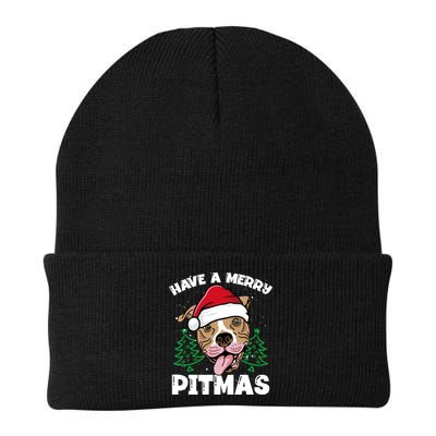 Have A Merry Pitmas Dog Owner Pitbull Dog Christmas Day Gift Beanie