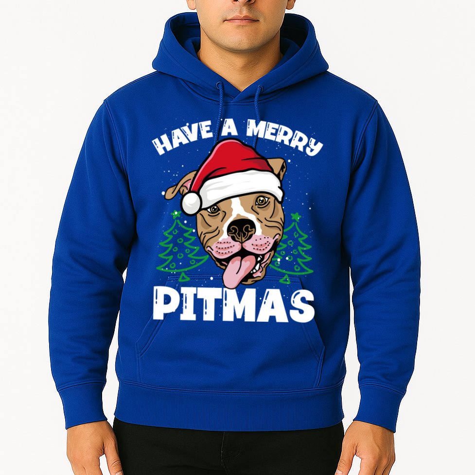 Have A Merry Pitmas Dog Owner Pitbull Dog Christmas Day Gift Hoodie