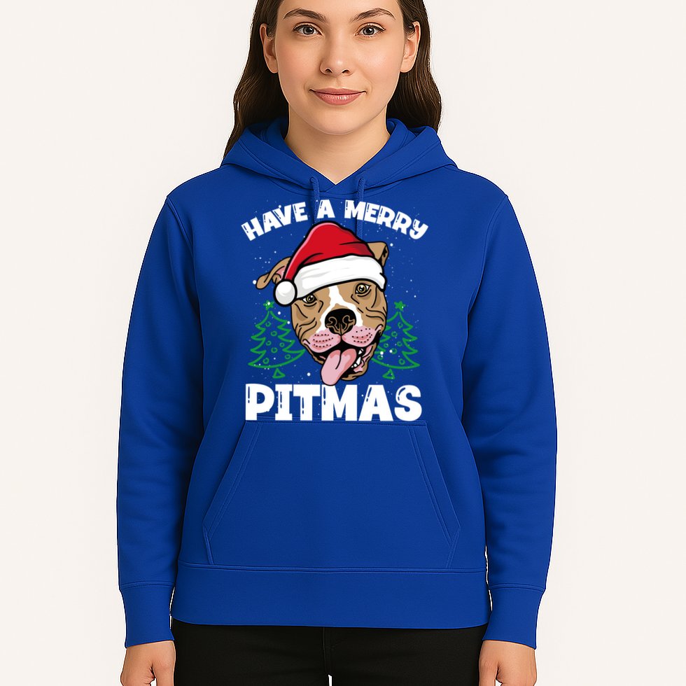 Have A Merry Pitmas Dog Owner Pitbull Dog Christmas Day Gift Hoodie