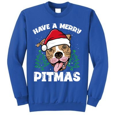 Have A Merry Pitmas Dog Owner Pitbull Dog Christmas Day Gift Sweatshirt