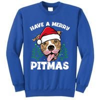 Have A Merry Pitmas Dog Owner Pitbull Dog Christmas Day Gift Sweatshirt