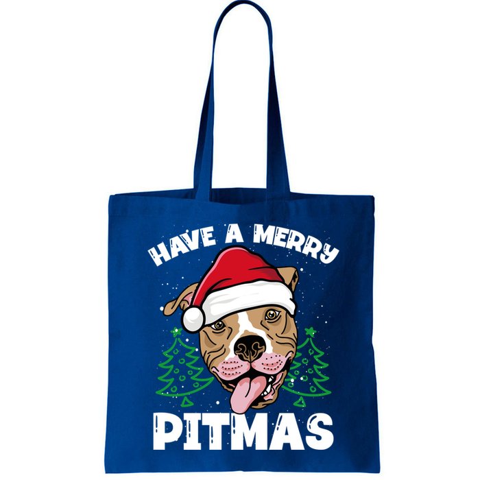Have A Merry Pitmas Dog Owner Pitbull Dog Christmas Day Gift Bag