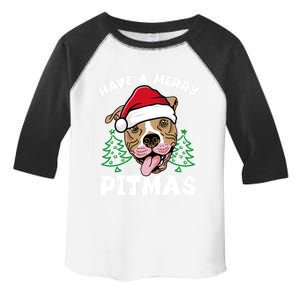 Have A Merry Pitmas Dog Owner Pitbull Dog Christmas Day Gift Toddler Fine Jersey T-Shirt