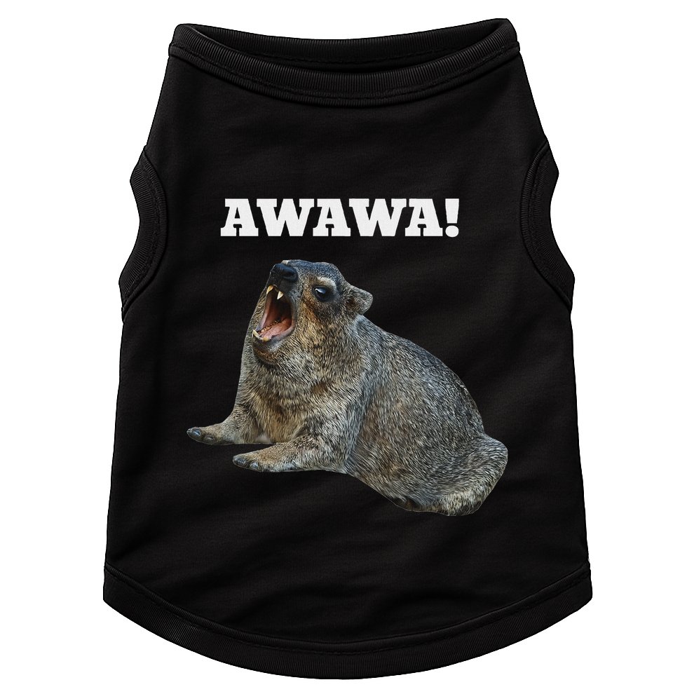 Hyrax Awawa Meme Doggie Tank