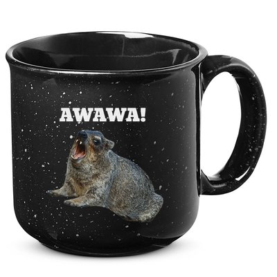 Hyrax Awawa Meme 15oz Campfire Ceramic Mug
