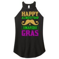 Happy Almost Mardi Gras Women's Perfect Tri Rocker Tank