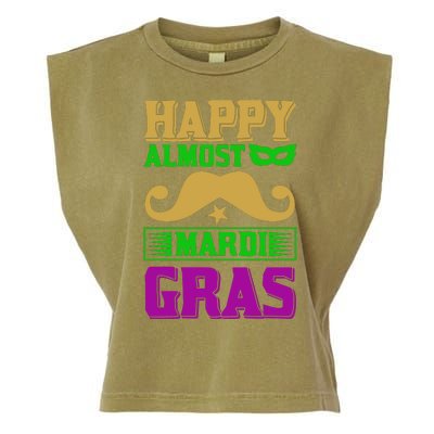 Happy Almost Mardi Gras Garment-Dyed Women's Muscle Tee