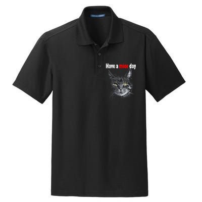 Have A Mice Day Funny Cat For And Dry Zone Grid Polo