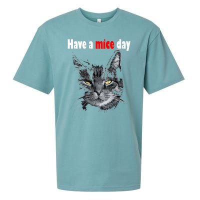 Have A Mice Day Funny Cat For And Sueded Cloud Jersey T-Shirt