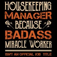 Housekeeping Ager Miracle Worker Isn't Job Title Cool Gift Drawstring Bag