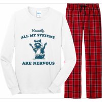 Honestly All My Systems Are Nervous Vintage Long Sleeve Pajama Set