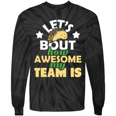 How Awesome My Team Is Boss Staff Employee Appreciation Tie-Dye Long Sleeve Shirt