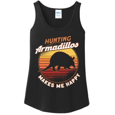 Hunting Armadillos Makes Me Happy Armadillo Lover Armadillo Ladies Essential Tank