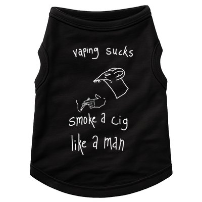 Heart Attack Man Vaping Sucks Smoke A Cig Like A Man Doggie Tank
