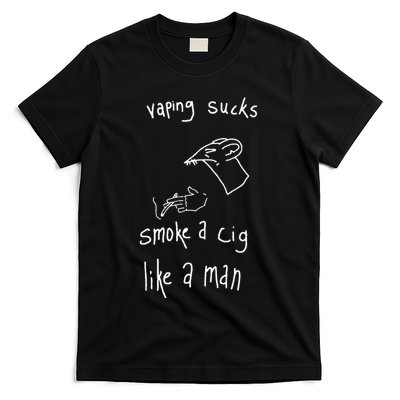 Heart Attack Man Vaping Sucks Smoke A Cig Like A Man T-Shirt