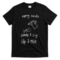 Heart Attack Man Vaping Sucks Smoke A Cig Like A Man T-Shirt