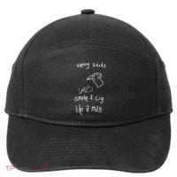 Heart Attack Man Vaping Sucks Smoke A Cig Like A Man 7-Panel Snapback Hat