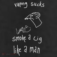 Heart Attack Man Vaping Sucks Smoke A Cig Like A Man 11oz C Handle Ceramic Mug