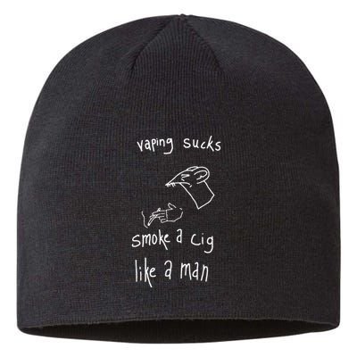 Heart Attack Man Vaping Sucks Smoke A Cig Like A Man Sustainable Beanie