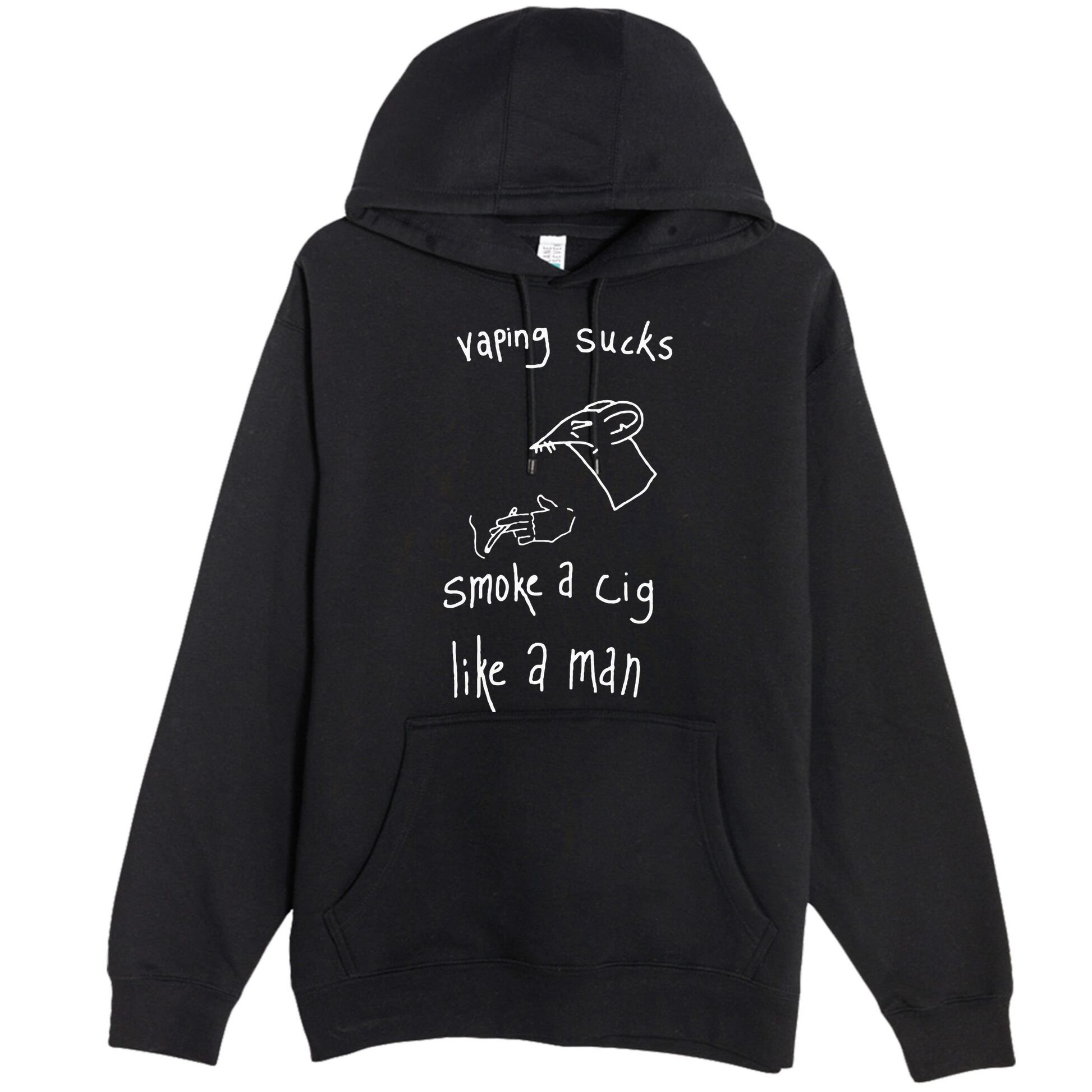 Heart Attack Man Vaping Sucks Smoke A Cig Like A Man Premium Pullover Hoodie