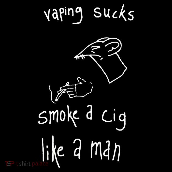 Heart Attack Man Vaping Sucks Smoke A Cig Like A Man Poster