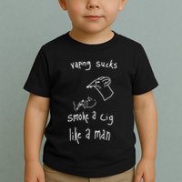 Heart Attack Man Vaping Sucks Smoke A Cig Like A Man Toddler T-Shirt