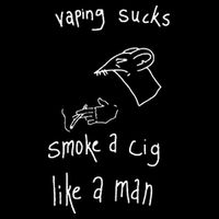Heart Attack Man Vaping Sucks Smoke A Cig Like A Man Visor