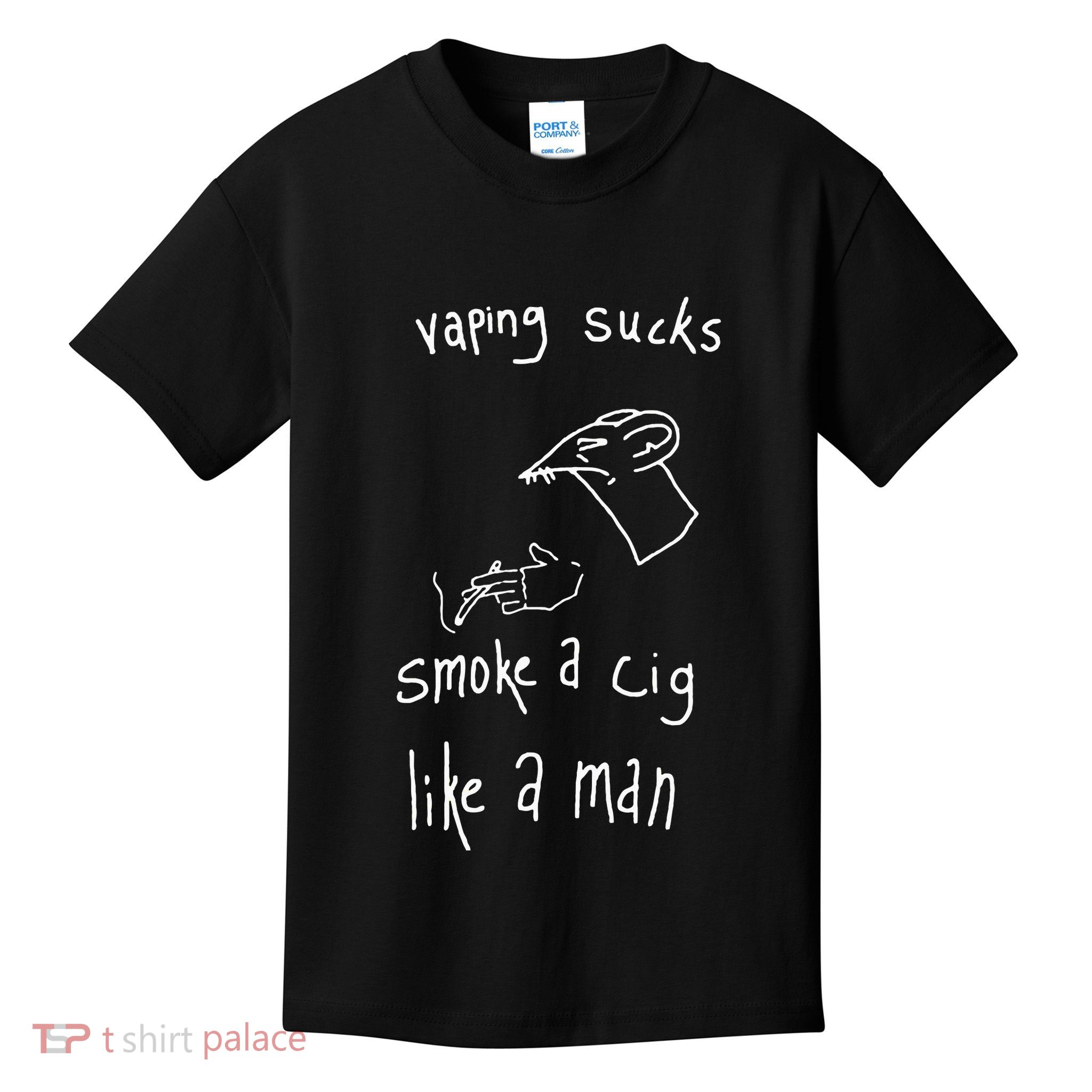 Heart Attack Man Vaping Sucks Smoke A Cig Like A Man Kids T-Shirt